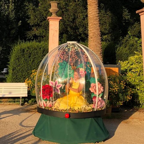 Enchanted Flower Globe entertainment for wedding and civil ceremony parties