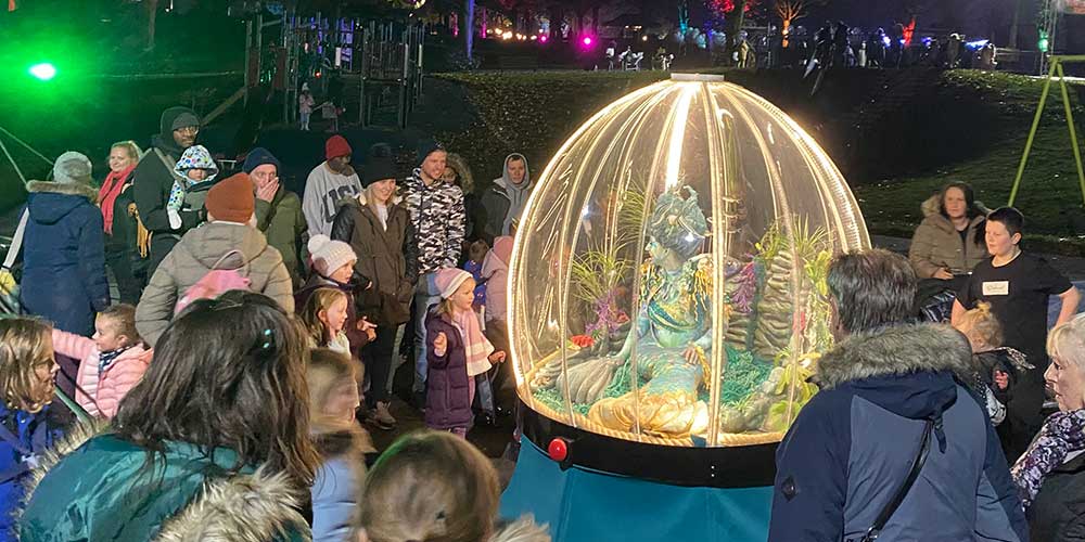 Sea Sphere family entertainment at Light Night event