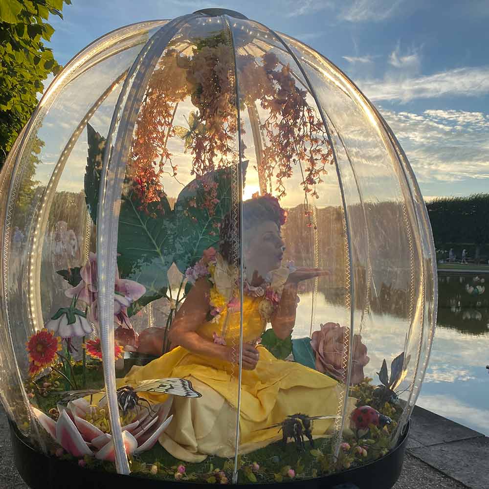 The unique Enchanted Flower Globe at Kleines Fest, Hannover 2022